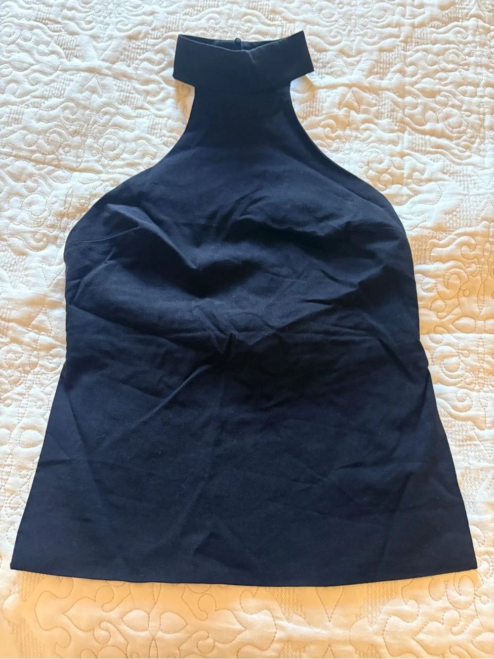 Zara Black Halter Neck Top, adjustable top - Picture 2 of 6